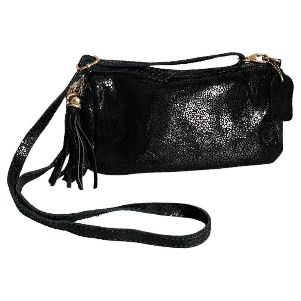 KGB Black Label Leather Reptile Print Crossbody Bag​​​​​​​​​​​​​